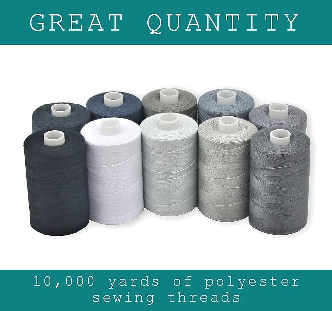 BlesSew Gray Sewing Threads - Image 2