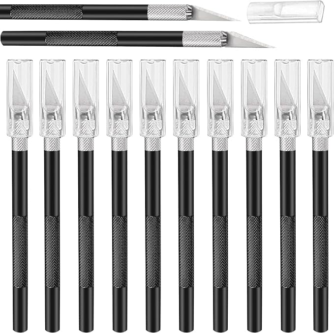 15 Pack Exacto Knife Set, Hobby Knife, Back to School Supplies Craft Knifes Kit by Mudder