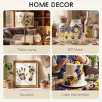 LUXEEASE 8 Color 64P Pansy Dried Pressed Flowers | Iconic face markings - Image 5