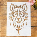 TIAMECH A4 Reusable Wild Wolf Stencil by TIAMECH