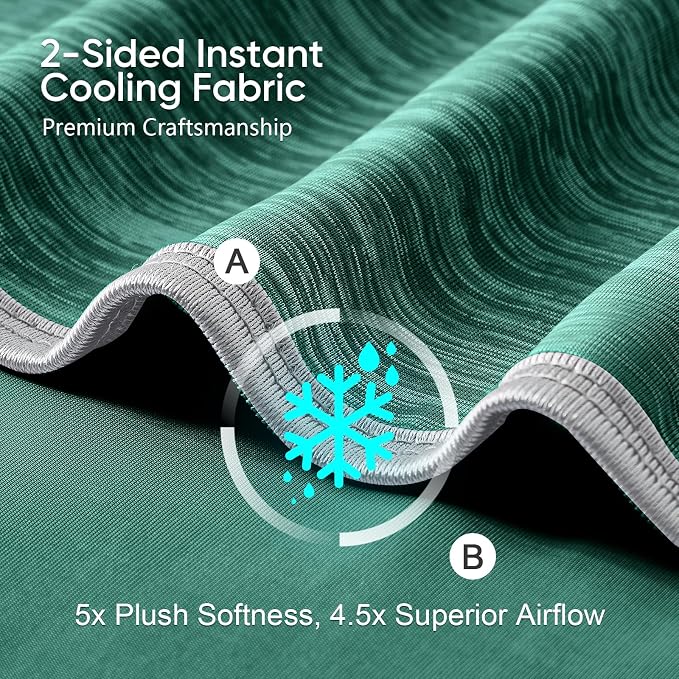 KMUSET Cooling Blanket Queen Size, Double Sided Summer Cooling Blankets - Image 3
