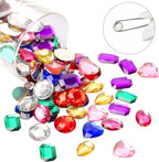 1200pcs Craft Gems Jewels Acrylic Flatback Rhinestones Bling Crystal Gemstone - Image 4