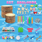 klmars Mermaid Themed Wooden Painting Kit-Glow in The Dark-Arts & Crafts Gifts - Image 4