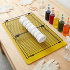 ZZOFSWORM Tie Dye Kit with 2 Adjustable Folding Racks, Non-Slip Silicone Pad & - Image 2