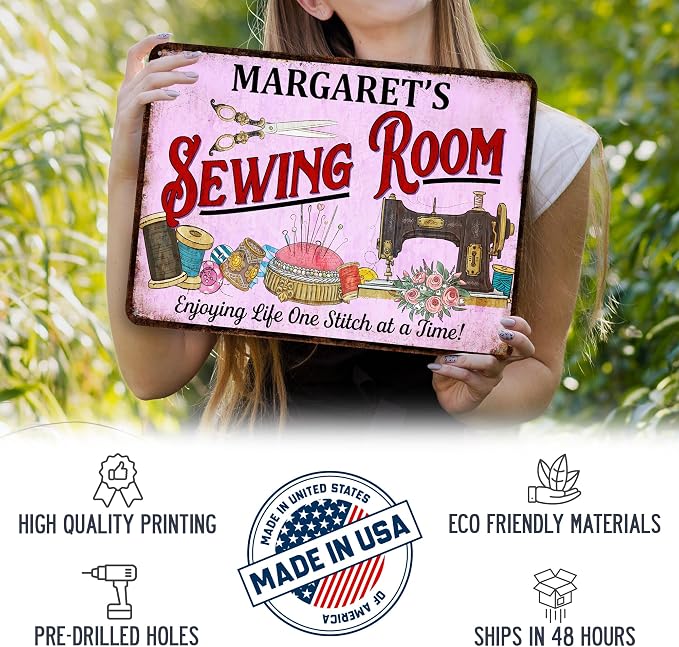 Personalized Sewing Room Sign Art Room Décor - Image 3