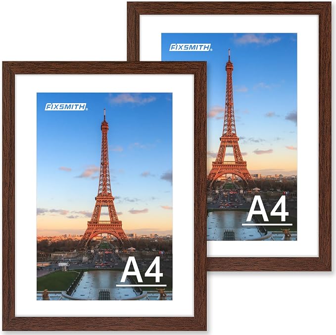 FIXSMITH A4 Picture Frame Set of 2, Display Pictures 6x8 by FIXSMITH