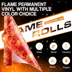 Tintnut Flame Permanent Vinyl Roll 12 in x 5ft Permanent Adhesive Vinyl | - Image 2