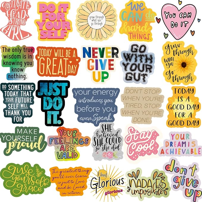 300PCS Positive Motivational Words Stickers - Image 2