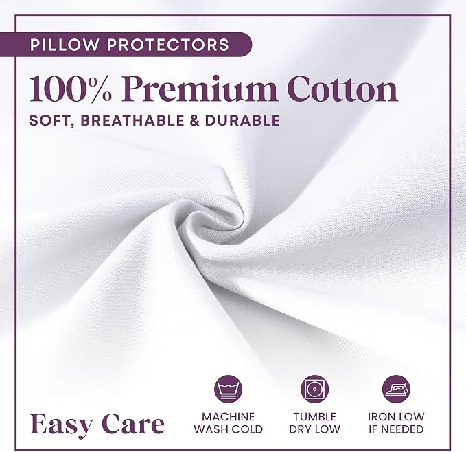 CirclesHome Pillow Protectors 6 Pack King Zippered - Image 4