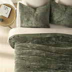 EVERGRACE Velvet Quilt Set California King 118'' x 106'', Luxurious Soft - Image 3