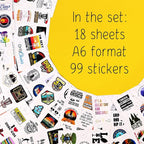 BulbaCraft 100Pcs Funny Disc Golf Stickers Decals - Image 2