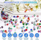 XSEINO About 144 Colors 1200PCS 6mm Glass Beads Bracelet Making Set, Colored - Image 4