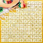 Fainne 100 Pcs 2 Inch Stencils Small Stencils by Fainne
