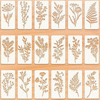 18 Sheet Reusable Flower Stencils by starfa+lab