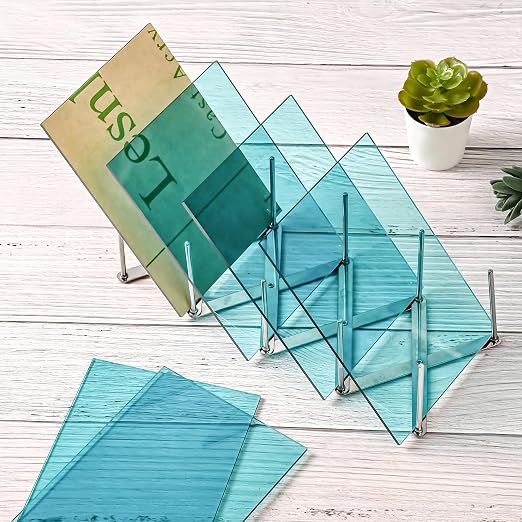 Lesnlok Cyan Acrylic Sheets 1/8 inch Thick 3mm 2 Pack 12 x 16 Clear Cyan - Image 4
