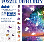 300pcs Wooden Puzzles for Adults Unique Animal Shaped Pieces | Colorful Funny - Image 3