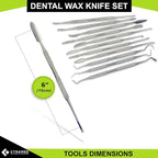 CYNAMED Stainless Steel Spatula Wax & Clay Sculpting Tool Carver Set - Image 4