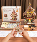 ROKR Cuckoo Clock Mechanical 3D Wooden Puzzle Kit - Image 8