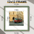 Vittanly 12x12 Picture Frames Set of 2, Ornate Vintage Photo Frame - Image 3