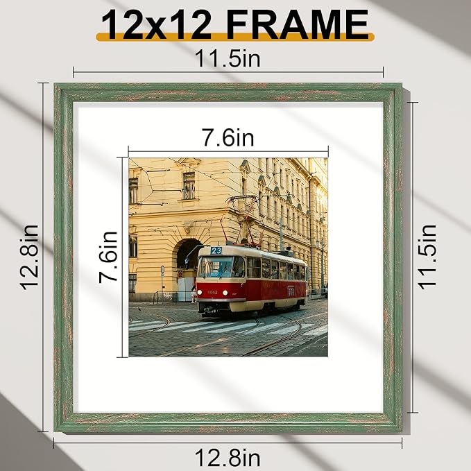 Vittanly 12x12 Picture Frames Set of 2, Ornate Vintage Photo Frame - Image 3