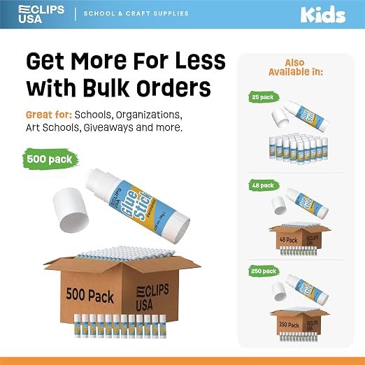 Glue Sticks Bulk, Washable Glue Sticks - Image 2