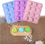Sakolla 3 Pack Flower Soap Molds, 12 Cavities Different Shapes Silicone Molds - Image 6