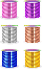 Mandala Crafts 8 GA Gold Blue Purple Assorted Anodized Aluminum Craft Wire | - Image 2