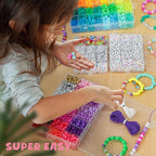 Gionlion 4200Pcs Pony Beads for Bracelet Making Kit, 48 Colors Kandi Beads - Image 7