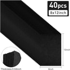 40 Pcs Black Soft Felt Fabric Sheet 8" x 12" Assorted Color Felt Fabric Sheets - Image 2
