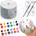 Sabary 29 Pcs DIY CD Painting Kit Painting Gift Include 24 Pcs 4.72'' Blank Cds by Sabary