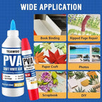 TEAWOO Book Repair Kit, 8.5 Oz + 2×1.35 Oz Acid-Free PVA Adhesive | Binding - Image 8