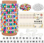 Tondiamo 613 Pcs 10 Set Back to School DIY Friendship Bracelets Making Kit 8mm by Tondiamo