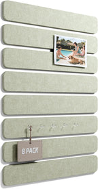 Fluxynara Cork Board Alternative Felt Strip Board 8-Pack 13"x2", Office Pin by FLUXYNARA