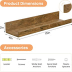 upsimples 4 Pcs 15" Acrylic Shelves - Image 3