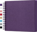 potricher 8 x 8 Inch DIY Scrapbook Photo Album 80 Pages Thick Kraft Blank by potricher