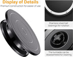 Kootek 11 Inch Rotate Turntable Sculpting Wheel Revolving Cake Turntable Black - Image 3