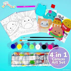 Squishmallows Original 4-in-1 Canvas Art Set, Paint by Numbers & Gem Art Crafts - Image 2