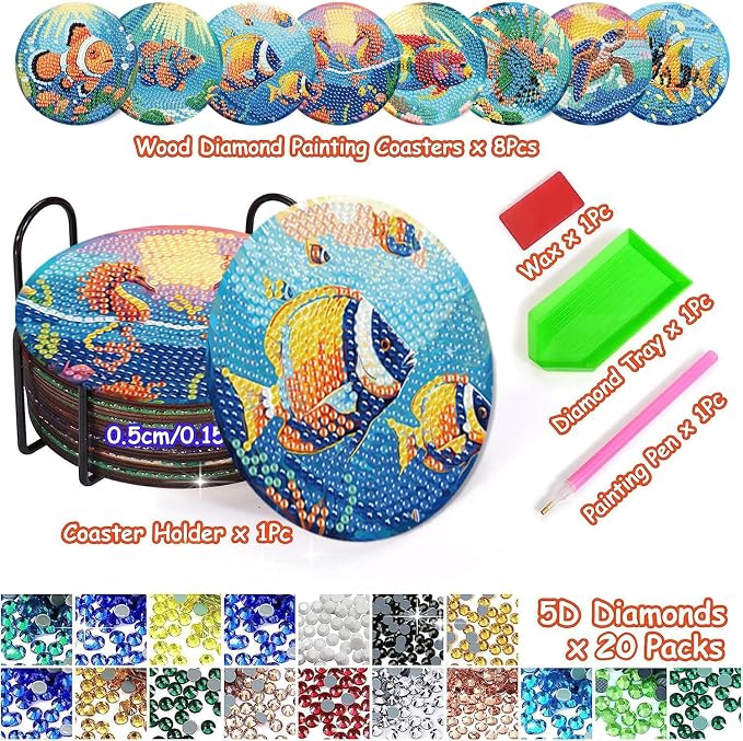 Axquilon Diamond Art Coasters Kit - Image 2