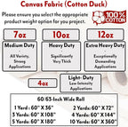 Barcelonetta | Canvas Fabric | Cotton Duck | Lightweight | Natural 4oz | 60'' - Image 3