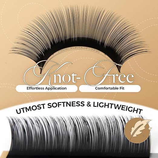 LASHVIEW Silk Mink Fake Eyelash Extensions 0.20 Thickness C Curl Mixed Tray - Image 2