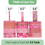 Mr. Pen- Washi Tape Set, 21 Rolls, Floral Pink | 5.5 Yards/Roll, Washi Tape - Image 4