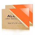 Orange Acrylic Sheet 12" x 16" x 1/8" Thick, ALCCIFI 2 Pack Opaque Glossy Cast by AcrylicSheets