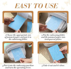 Geiserailie 1 Pcs Embossing Folders 2d/3D Embossing Machine Template Paper Card - Image 3