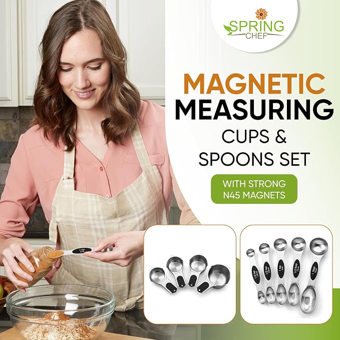 Spring Chef Magnetic Measuring Cups & Spoons Set of 9 - Image 2