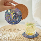EWJRNSF 8 PCS Diamond Art Coasters Kit, Small Diamond Painting Coasters - Image 4