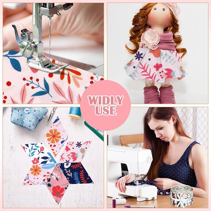 Hosuly 40 Pcs Vintage Floral Jelly Fabric - Image 6