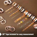 Mr. Pen- Washi Tape Set, 21 Rolls, Autumn Leaves | 5.5 Yards/Roll, Washi Tape - Image 6