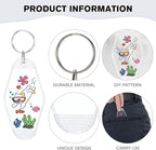 Yoption 50pcs Blank Motel Keychain Bulk - Image 3
