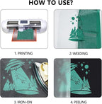 guangyintong Heat Transfer Vinyl Glitter Green HTV Rolls, Glitter HTV Vinyl - Image 5