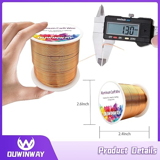 16Gauge Copper Aluminum Crafts Wire 154FT, - Image 2